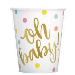 Baby Shower Oh Baby! Paper Cups 8 pack

