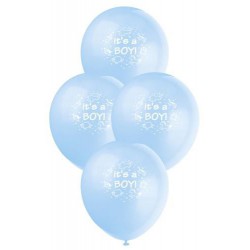 Baby Shower "It's a Boy"  Balloons Pack of 6- Blue
