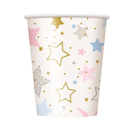  Baby Shower  Twinkle Twinkle Little Star Large Paper Cups- 8 Pack 
