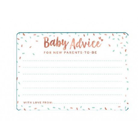  Baby Shower Baby Advice Cards