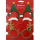 Christmas Novelty Glasses- 3 Pack  