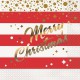 Red and Gold Sparkle Christmas Lunch Napkins -16 pack