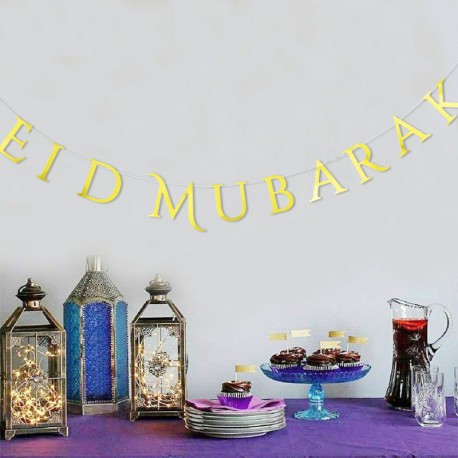 Eid Mubarak letter Garland