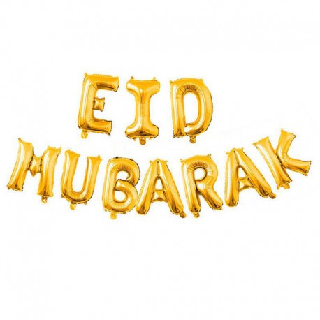 Eid Mubarak Foil Balloon Banner