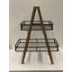 HEQ5-2 Tier Rustic Mesh Basket Stand FOR HIRE 