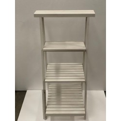 HEQ7- Wooden Step Ladder- White FOR HIRE 
