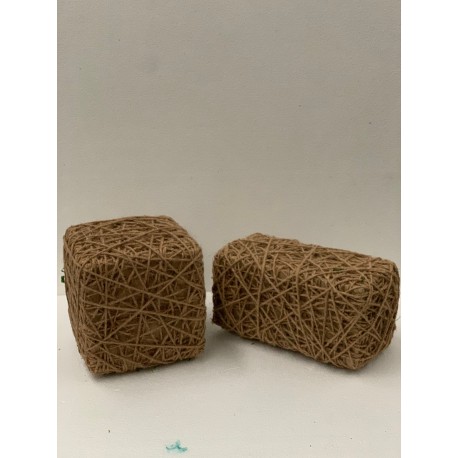 HEQ14- Burlap Twine Cube OR Rectangle FOR HIRE 