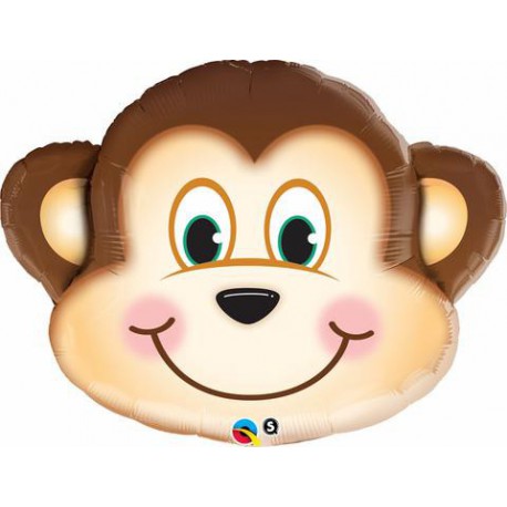 Monkey Face  Foil Balloon