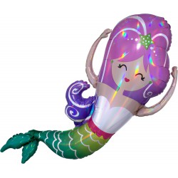 Iridescent Mermaid Foil Balloon 