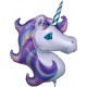Purple  Unicorn head foil balloon