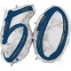 *INFLATED * Marble Mate Foil number Balloon - 50 BLUE