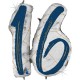 *INFLATED * Marble Mate Foil number Balloon - 16 BLUE
