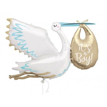 Giant Stork "It's a boy" foil Balloon