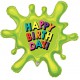 Happy Birthday Slime Foil Balloon