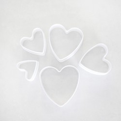 Plastic Heart  Cookie Cutters 