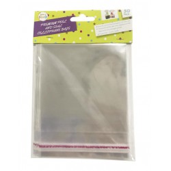 50 pack Premium Peel and Seal Cellophane Bags  -11cm x 14cm