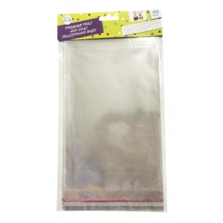 50 pack Premium Peel and Seal Cellophane Bags  -23cm x 15cm
