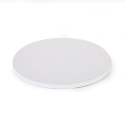 Mondo 12mm Round Drum Cake Board- 8 inch/ 20cm WHITE