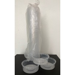 50 pack 280ml Round Storage containers (No Lids)