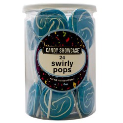 Mini Swirly Blue Pops- 24 pack