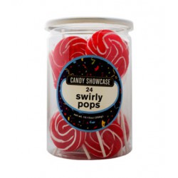Mini Swirly Red Pops- 24 pack