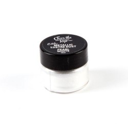 Over the Top- Edible Metallic Lustre Dust - Pearl White 10ml