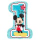 Mickey Mouse 1st Birthday Number Foil Balloon