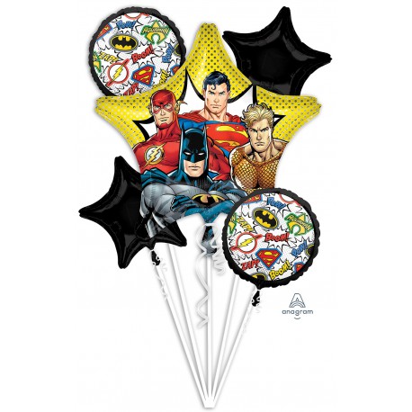 Justice League Foil Balloon Bouquet
