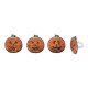 Halloween Chalk-O-Lantern pumpkin cupcake rings - 8 pack