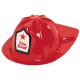 Plastic Fire Chief Hat- Red