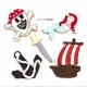 Pirates Cookie Cutter Set