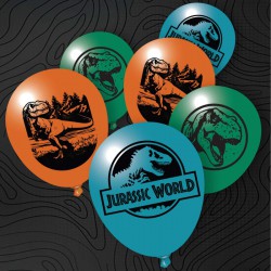 Jurassic World Pack of 5 latex Balloons
