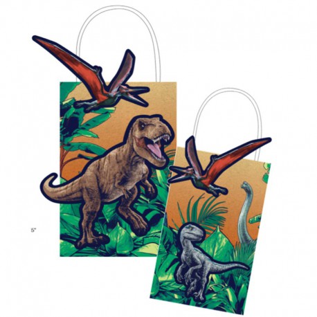 Jurassic Park Kraft Bags 8pk