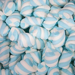 Blue Marshmellow Twists - 800g