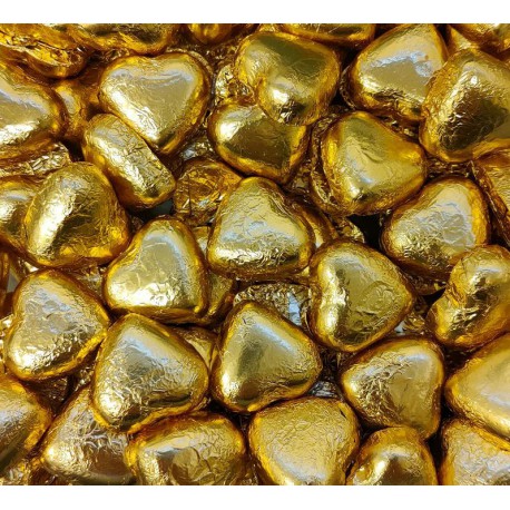 Gold Chocolate Hearts- 1kg