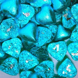 Blue  Chocolate Hearts- 1kg