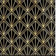 Black and Gold Foil Stamped Lunch Napkins
