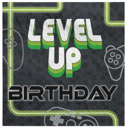 Level Up Birthday Napkins- 16pk