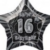 Happy 16th Birthday Foil 45cm Black
