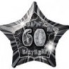 Happy 60th Birthday 45cm Black Foil