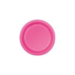 Dinner Plates 8 Pce - Hot Pink
